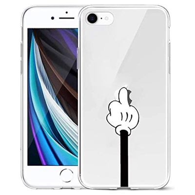 Suhctup Funda Compatible para iPhone SE 2020/iPhone SE2 Fundas, Transparente Dibujos Protección Carcasa Suave Silicona Gel TPU Bumper Ultra-Delgado An