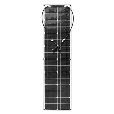 AEBVN ETFE 50W-100Watt Panel Solar Flexible Paneles Solares Ultraligeros Semiflexibles para Autocaravanas De 12 Voltios con Conectores Mc4 para Autoca