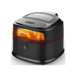 Freidora de Aire sin Aceite con Control, freidoras eléctricas Profundas, rotación Inteligente, Techo Solar Visual con Tapa, calefacción 3D, 8L, 1200W en oferta