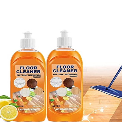 2Pcs Vml Floor Cleaner,100ML Floor Cleaner Vml,Powerful Decontamination Floor Cleaner,Mopping Decontamination Polishing Cleaning Agent