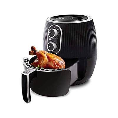 Freidora de Aire Lavavajillas Cesta y Bandeja aptas para Usar Poco o Nada de Aceite para Alimentos saludables, Mucho más saludables