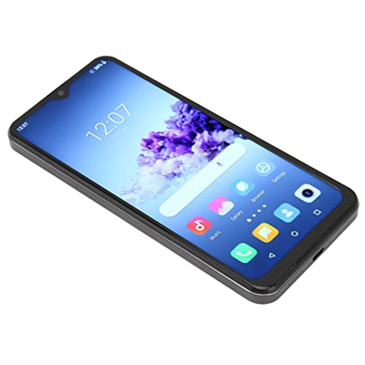 Smartphone con Desbloqueo Facial, 4GB RAM 64GB ROM MTK6580 8 Núcleos EU 100‑240V Teléfono Móvil Frontal 8MP Trasero 13MP para Llamadas (Enchufe de la 