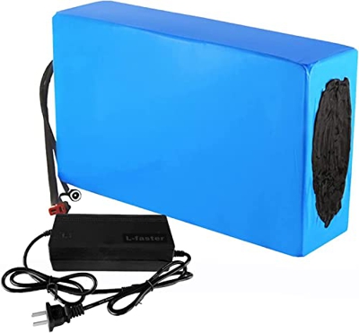 stdpcxz Batería De Bicicleta Eléctrica 48V 25Ah Batería De Iones De Litio con Cargador, Batería De Bicicleta Eléctrica De 48V, Paquete De Batería De L