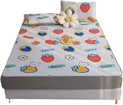 Natural Latex Air Conditioning Seat Digital Printing Latex Cool Pad Ice Silk Cool Pad Upholstery Three (Size : 1.2m) zhaoyuefa (Size : 0.9m)