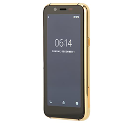 Qinlorgo Mini Teléfono Inteligente de 3,5 Pulgadas, Mini Teléfono Móvil de Doble Tarjeta de Doble Modo de Espera para el Hogar (Azul Dorado) en oferta