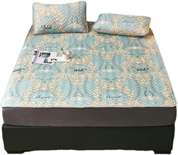 Natural Latex Air Conditioning Seat Digital Printing Latex Cool Pad Ice Silk Cool Pad Upholstery Three (Size : 1.8m) zhaoyuefa (Size : 1.5M) en oferta