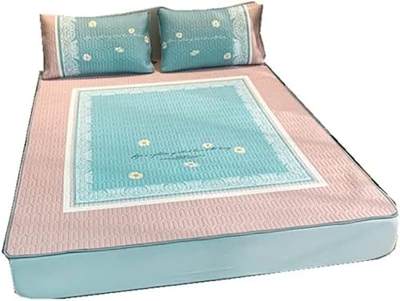 Natural Latex Air Conditioning Seat Digital Printing Latex Cool Pad Ice Silk Cool Pad Upholstery Three (Size : 1.5M) zhaoyuefa (Size : 1.5M)