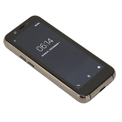 Qinlorgo Mini Teléfono Inteligente de 3,5 Pulgadas, Mini Teléfono Móvil de Doble Tarjeta de Doble Modo de Espera para el Hogar (Negro)