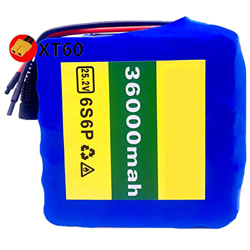 Batería de Bicicleta Eléctrica 25.2V 36Ah 18650E-Bike Batería De Iones De Litio con BMS + Cargador para Monociclo Eléctrico De Auto Scooter Hoverboard en oferta