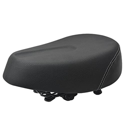 ESUSO E-Bike Saddle Widen Four-Spring Bike Saddle Soft Pad Bicicletas EléCtricas Triciclo Scooter Asiento Ciclismo Piezas,Negro en oferta