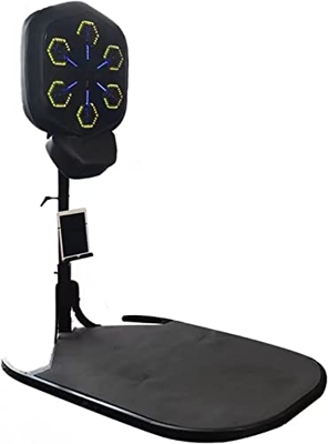 MIJIE Blanco de Pared de reacción de Boxeo electrónico, Equipo de Entrenamiento de Saco de Boxeo Vertical, Sigue la música y Las Luces, ejercita la co