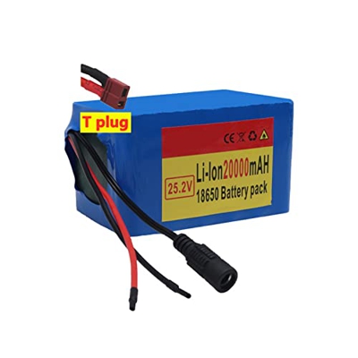 Batería Iones Litio para Bicicleta Eléctrica De 25.2V 20000Mah 500W Batería De Bicicleta Eléctrica para Monociclo Eléctrico De Auto Equilibrio Scooter