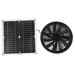 Kit de Ventilador de Panel Solar Conjunto de Ventilador de Invernadero Solar a Prueba de Agua Kit de Ventilador de Escape Solar de Plástico de Silicon en oferta