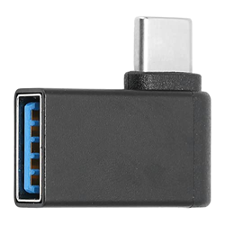 Xinwe Adaptador Hembra Tipo C a USB3.0, Adaptador OTG de Carcasa de aleación de Aluminio portátil Negro 90 Grados Ligero para teléfono LeTV para Macbo precio