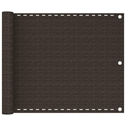 Outdoor Living - Césped y jardín - Pantalla de balcón marrón 75x300 cm HDPE en oferta