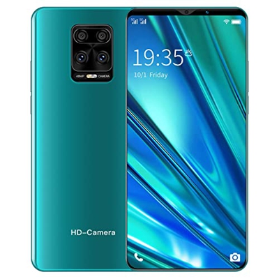 Jectse Teléfono Inteligente Note9 Plus, Teléfono Móvil Desbloqueado de Red 3G de 5,72 Pulgadas con Reconocimiento Facial, 4 GB de RAM, 32 GB de ROM, 2