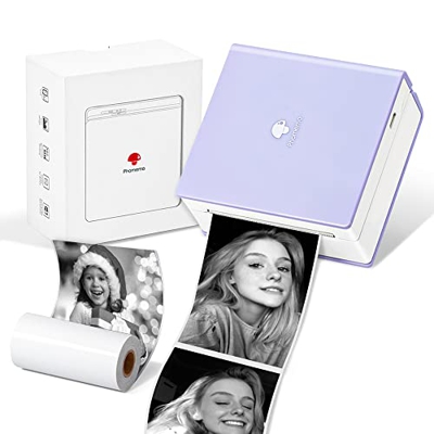 Phomemo M02 Mini Impresora fotográfica portátil, Impresora inalámbrica Bluetooth para Smartphone, pequeña Impresora térmica para teléfonos & tabletas,