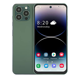 I14 ProMax 6.7in Smartphone para Android 12 - Teléfono Celular con Desbloqueo Facial en Red 4G 4+128GRAM 8MP+16MP MT6737 4000mah Verde en oferta
