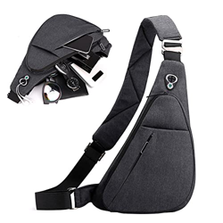 Mochila Pecho Bolsa para Hombre, Sling Bag Bandolera Ciclismo Bicicleta Mochilas Cross Bag para Deporte Al Aire Libre Senderismo Fitness Montañismo Vi características