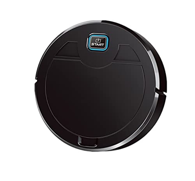 YEOYS 2000MAH 1600PA Robot Recargable Robot Aspirador de vacío barriendo y trapeando Pisos Duros y alfombras en casa Barredora Manual (Color : Noir)