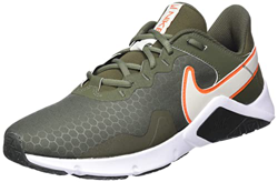 Nike Legend Essential 2, Sneaker Hombre, Cargo Khaki/Light Bone-Safety Orange, 42 EU precio