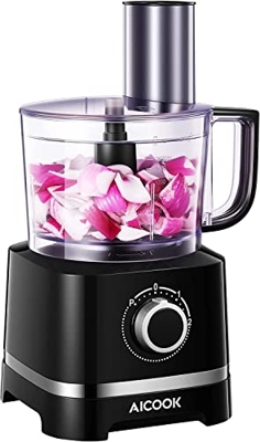Procesador de alimentos de 12 tazas, picadora de alimentos con tazón para mezclar, cuchilla para triturar, cuchilla para masa, 1 disco, plato emulsion