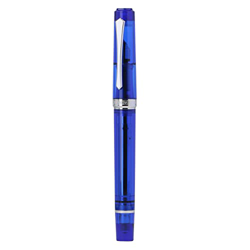 Penbbs 489-56 Touchdown Pluma estilográfica de relleno de acrílico azul, pluma fina lisa de acrílico para suministros escolares de oficina, regalo características