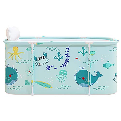 KLZUOPT Portable Bathtub Adult Folding Bathtub Household Bath Barrel Shower Room Independent Bath Barrel Adult Indoor SPA Immersion Bathtub Children‘s