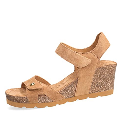 PANAMA JACK Sandalias de Mujer Vila B3 Velour Cuero/Bark 39 EU