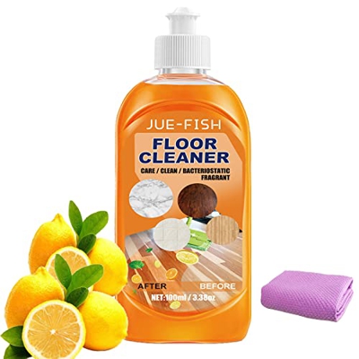 BSKMP Multipurpose Laminate Floor Cleaner,100ML Powerful Decontamination Hardwood Floor Cleaner and Polish,3PCS Floor Cleaning Spray with Cleaning Tow