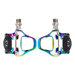 F XiaoY Compatible con PD-R97 Pedal de bicicleta de carretera Spd-sl Sistema Pedal auto-Lock Ultraligero Aluminio Aleación Pedales de calzado de bloqu características