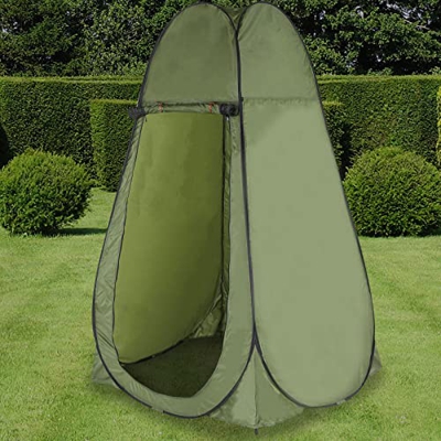 Tienda de campaña de privacidad portátil para acampar al aire libre, ducha, inodoro, vestuario, senderismo, verde