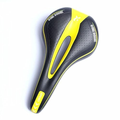 FIAWAX Asiento de Bicicleta BMX MTB Road Mountain Bike Saddle Soft Shock Absorter Rack Triatlon Ciclismo Vintage Accesorios Retro Vintage (Color : Yel