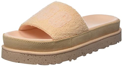 UGG Laton, Sandalias deslizantes Mujer, Peach Fuzz Terry, 39 EU