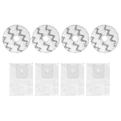 Shuimitao Bolsa de Polvo PañO de Fregona Trapo Repuesto para EVA Robot de Vaciado Autolimpiante Aspiradora SDJ06RM Repuestos