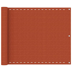 Outdoor Living - Césped y jardín - Pantalla de balcón naranja 75x500 cm HDPE en oferta