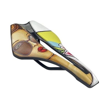 FIAWAX Bicicleta de Asiento Hueco Tendencia de Personalidad Corta de montaña de montaña (Color : A)