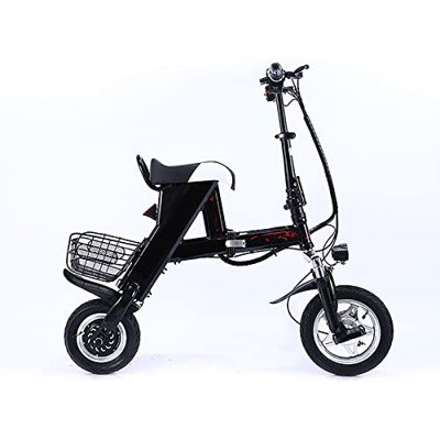 ALFUSA Coche eléctrico Plegable, Mini Coche eléctrico pequeño Doble, Coche eléctrico de Viaje para Padres e Hijos, Bicicleta eléctrica para IR al Trab