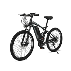 ALFUSA Bicicleta de montaña eléctrica, ciclomotor de Velocidad Variable Todoterreno de Doble Choque, Scooter de cercanías para Trabajar (Gray 8A) características