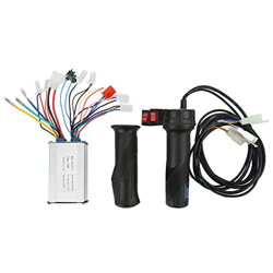 BuyWeek Controlador de velocidad cepillado para bicicleta eléctrica, controlador de motor cepillado 24V 36V 350W con función inversa Empuñadura del ac en oferta