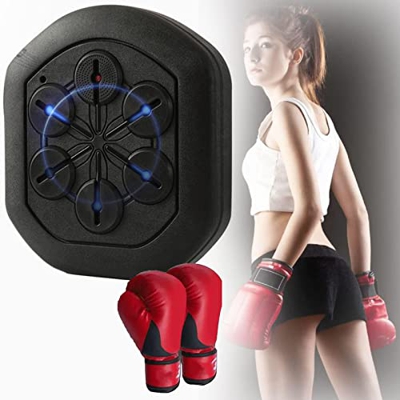 Ben Zhan Máquina De Boxeo Máquina De Boxeo De Música Montada En La Pared Interior con Guante De Boxeo Niños Adultos Equipo De Boxeo Iluminado Recargab
