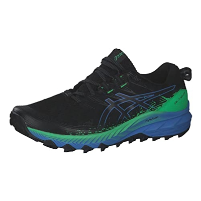 ASICS Gel-Trabuco 10, Trail Running Shoe Hombre, Black/Blue Coast, 42 EU