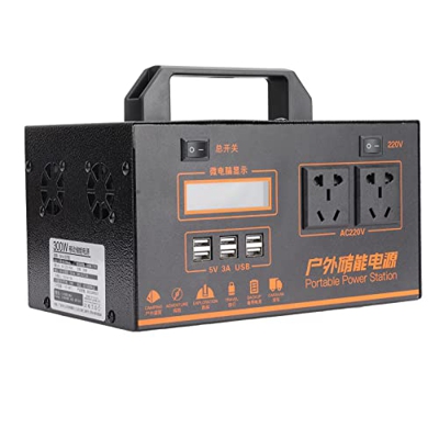 BAOFUYA Generador Portátil, Batería de Litio de Gran Capacidad de 100000 Mah con Enchufe para Viajes de RV Al Aire Libre 110 V a 240 V
