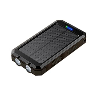 RUSWEST -Bank - PortáTil - Cargador - Solar - 8000MAh Cargador de BateríA de Respaldo Externo PortáTil Prueba de Agua Incorporado 5VFast USB