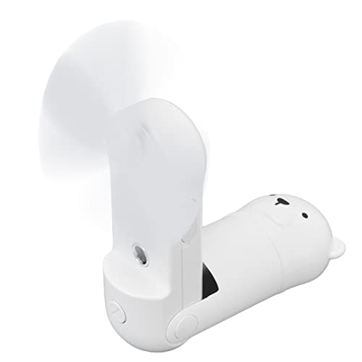 Ventilador a batería, Mini ventilador plegable portátil de 3 velocidades con cinturón para viajar