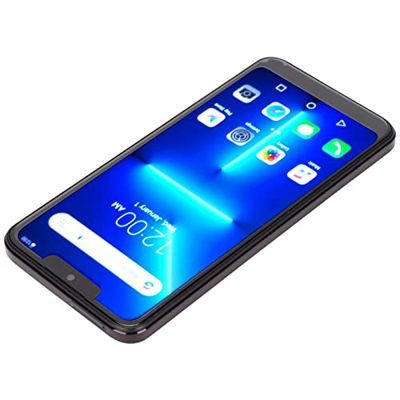 pulun Teléfono, Teléfono Inteligente Desbloqueado con Reconocimiento Facial 4G 5G GPS para Trabajo de Estudio (Negro)