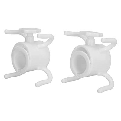 HEEPDD Colgador de Gancho para Sombrilla de Playa, PláStico Resistente, 2 Uds, InstalacióN Gratuita, Gancho de Sombrilla de 4 Puntas, Altura Ajustable