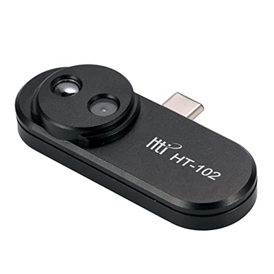 caigou Teléfono móvil Multifuncional Cámara termográfica infrarroja Externa Punto Central Pantalla de Temperatura para teléfonos móviles Android Herra