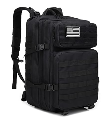 Long Keeper Mochila Tactica Militar – 45L Mochila Grande Unisex Molle Impermeables Mochila Supervivencia, Caza, Trekking, Senderismo, Montaña, Crossfi