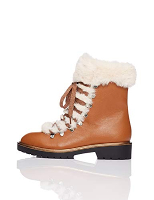 find. Fur Lined Hiker Zapatos de Low Rise Senderismo, Marrón Brown, 40 EU